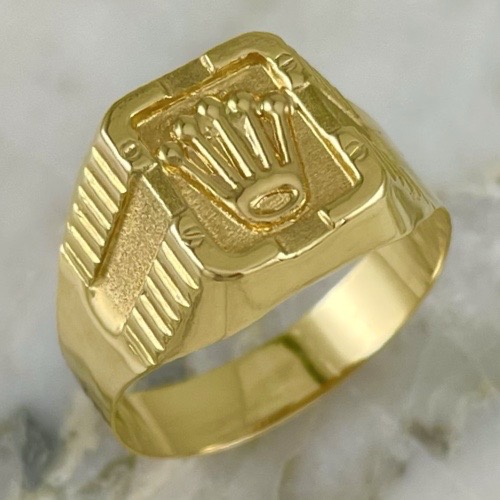 Anillo Rolex Mateado