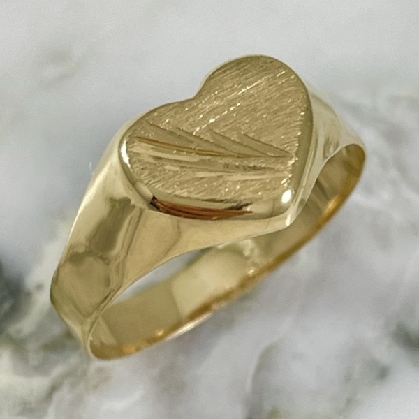 Anillo Corazon Espiga