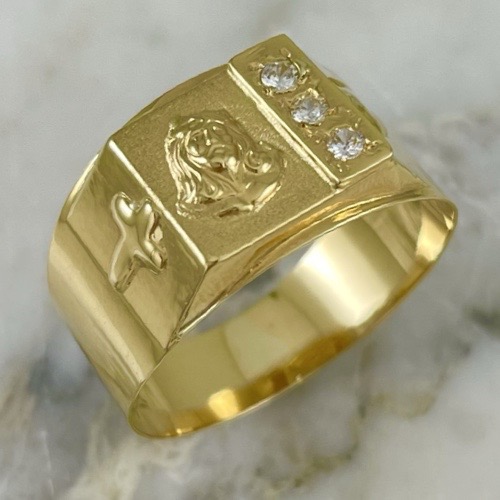 Anillo Sagrado Rostro Brillante