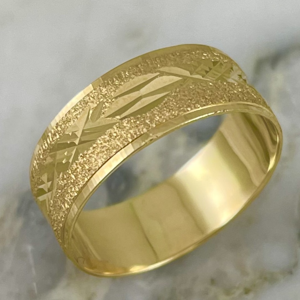 Argolla 6MM Diamantada Joyería Londres